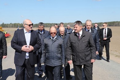 Участие в рабочей поездке Президента Беларуси в Наровлянский район Гомельской области