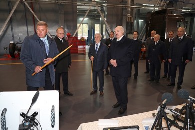 Leonid Anfimov took part in a visit to the testing ground of the National Academy of Sciences of Belarus