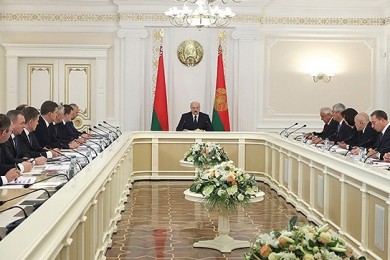 Chairman of the Committee of State Control Leonid Anfimov took part in the meeting with the leadership of the Council of Ministers
