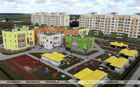 Накануне Дня народного единства 16.09.2022 в городе-спутнике Скиделе Гродненского района открыли новый детский сад.