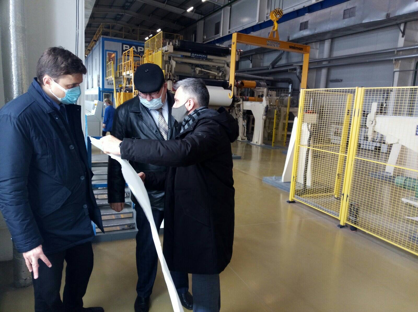 Председатель Комитета госконтроля Могилевской области посетил шкловский РУП «Завод газетной бумаги»