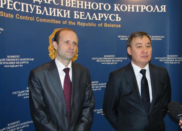 The meeting of Director of the Financial Monitoring Department of the State Control Committee  Alexandr Maksimenko and the representatives of the Financial Monitoring Committee of the Republic of Kazakhstan was held at the State Control Committee